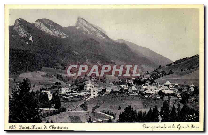 Saint-Pierre de Chartreuse — Vue générale et le Grand Som — CPAPHIL n° 233