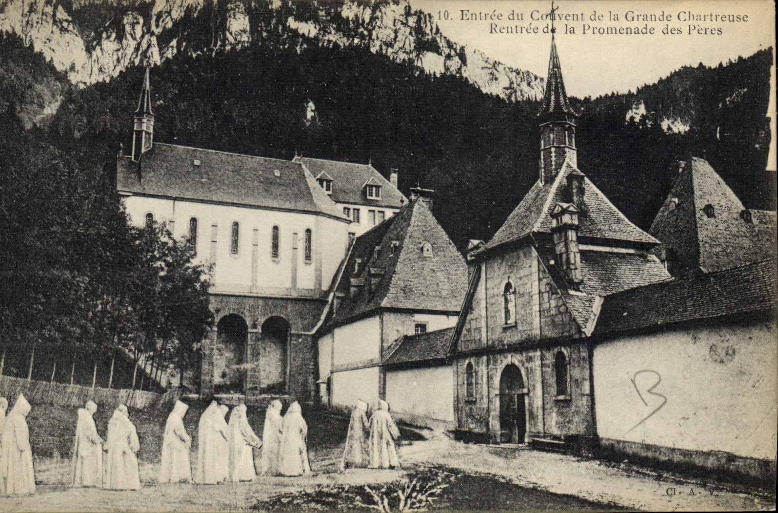 Eingang zum Konvent der Grande Chartreuse — Eingang zur Promenade der Väter — OL-A-V