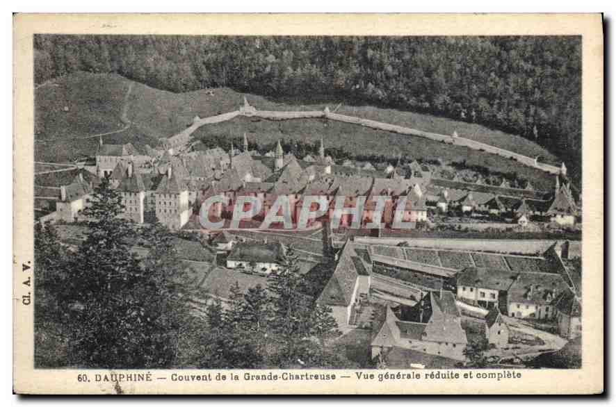 CPA Dauphine Couvent de la Grande Chartreuse Vue generale reduite et complete