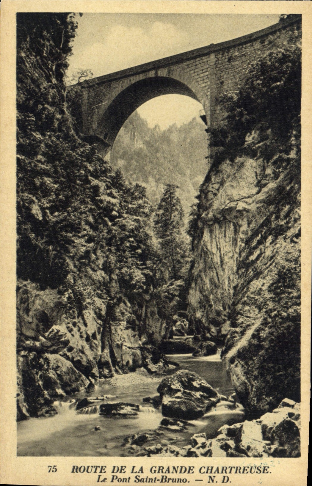 CPA Route de la Grande Chartreuse Le Pont Saint Bruno 
