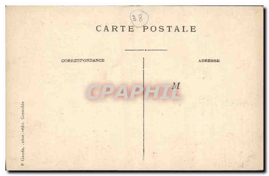 CPA Grenoble Bords de l'Isere et les Alpes l'lle d'Amour  — Verso