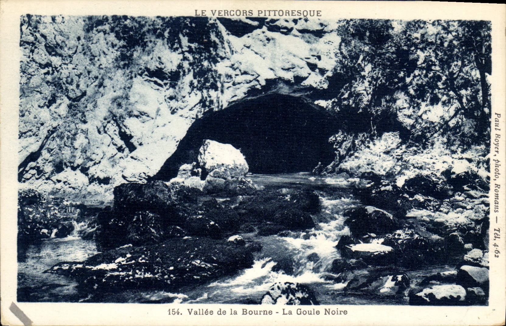 CPA Le Vercors Pittoresque Vallee de la Bourne La Goule Noire 