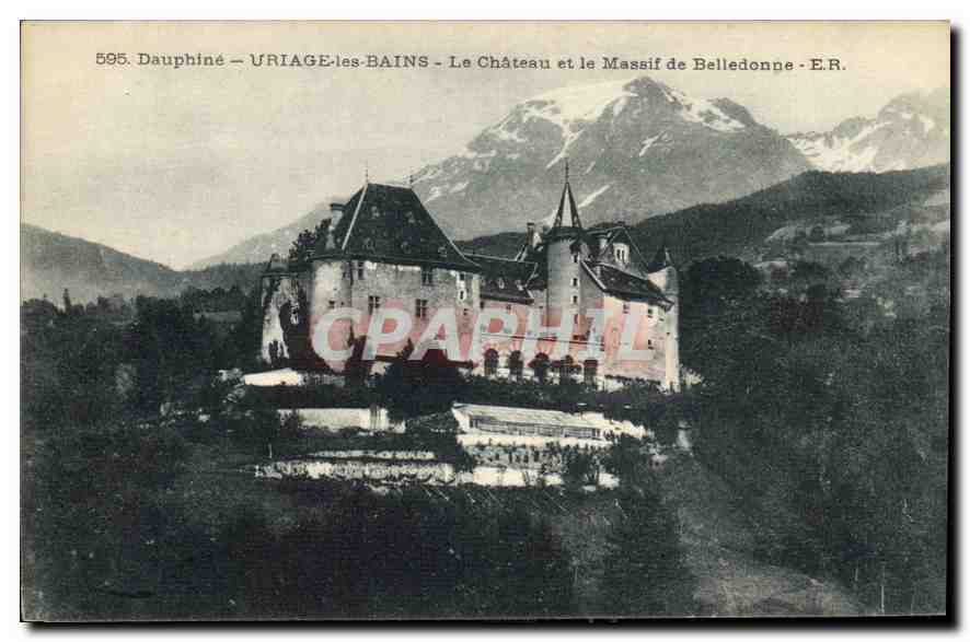 Uriage-les-Bains — Le Château et le Massif de Belledonne — E.R.