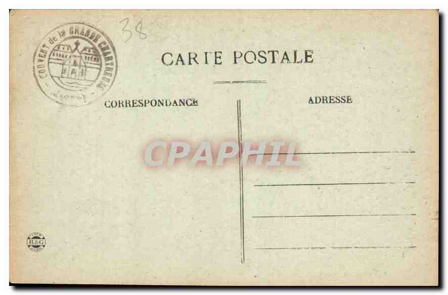 Dauphiné — Kloster der Grande Chartreuse — Reduzierte und vollständige allgemeine Ansicht — Rückseite