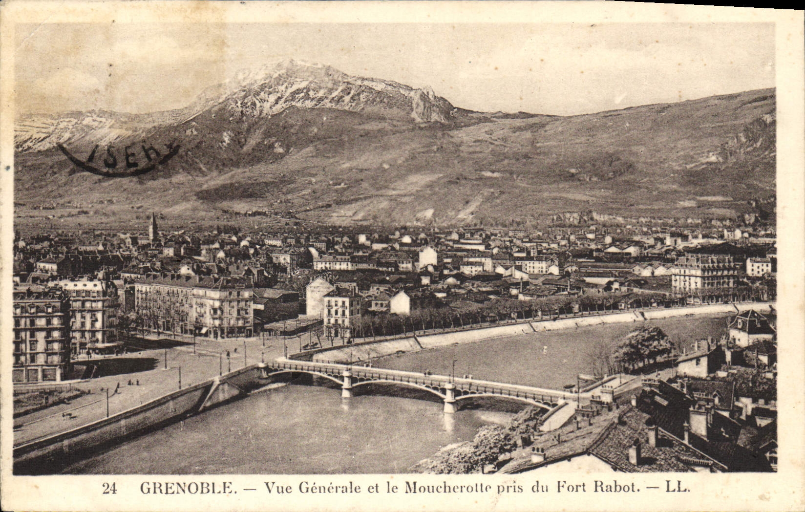 Grenoble — Vue Générale et le Moucheotte pris du Fort Rabot — LL.