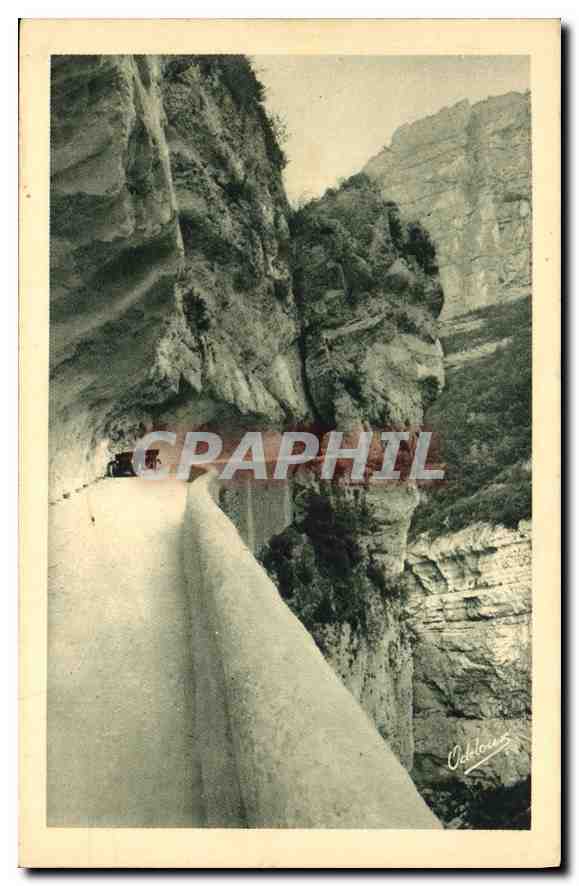CPA Dauphine Route des Grands Goulets la roche Fendue 