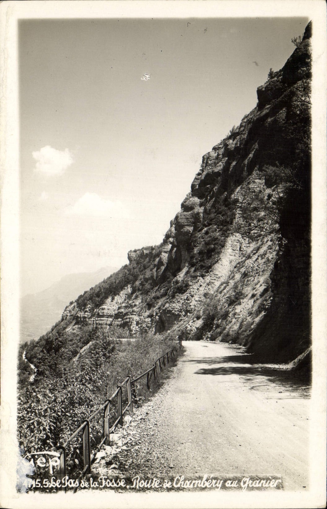 Der Pas de la Fosse — Straße von Chambery nach Granier — Verlag TEP, Nr. 115.5
