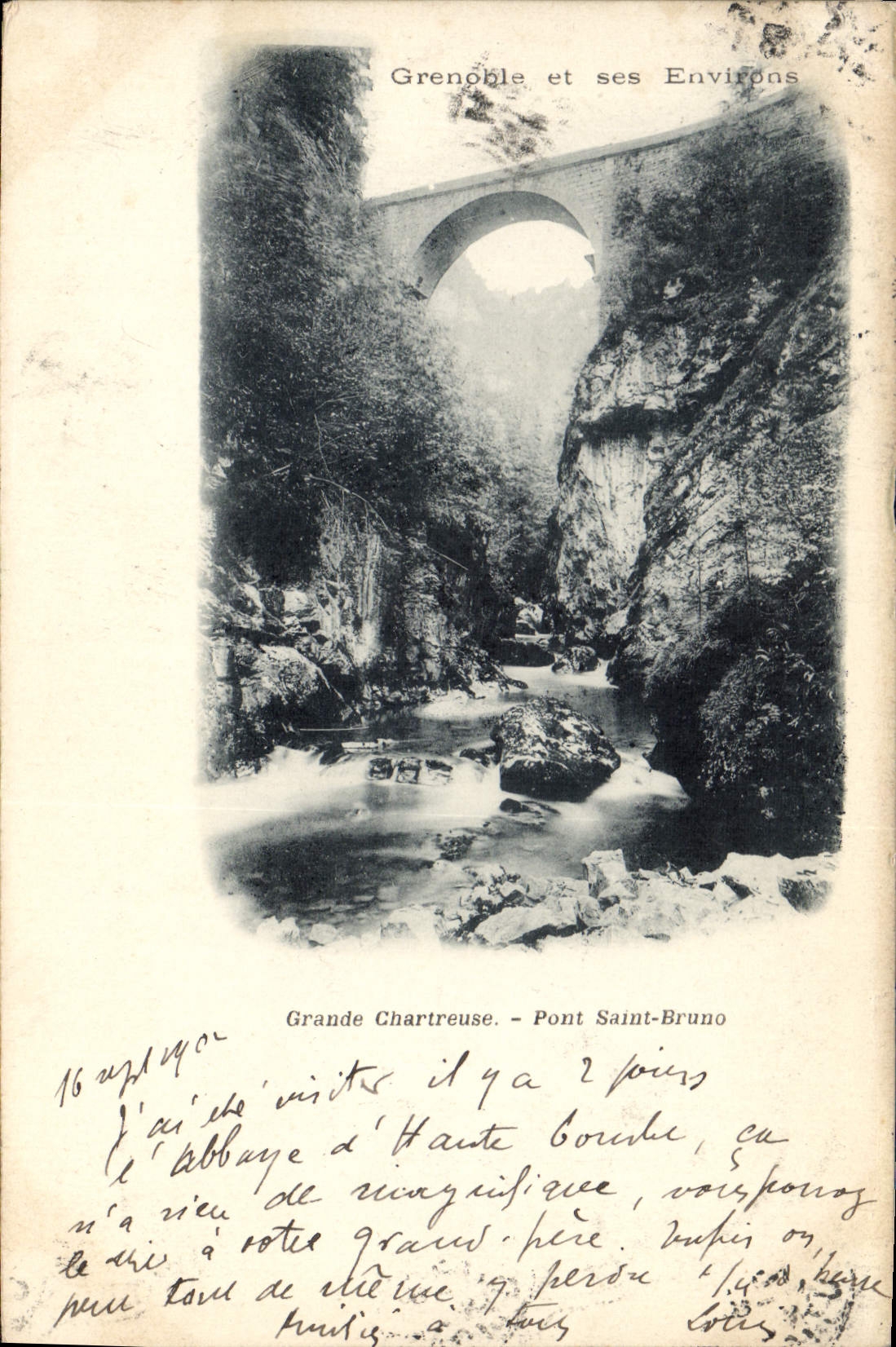Grande Chartreuse - Pont Saint-Bruno — Grenoble et ses Environs — éditeur non identifié, n° de série non visible