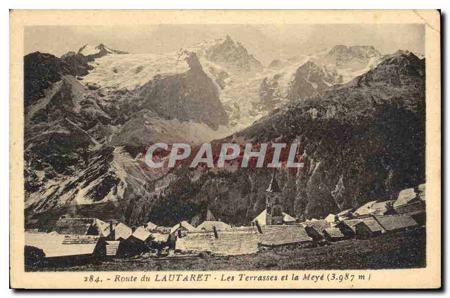 Route du LAUTARET - Les Terrasses et la Meyé (3.987 m) — Éditions Martinetti frères, n° 284