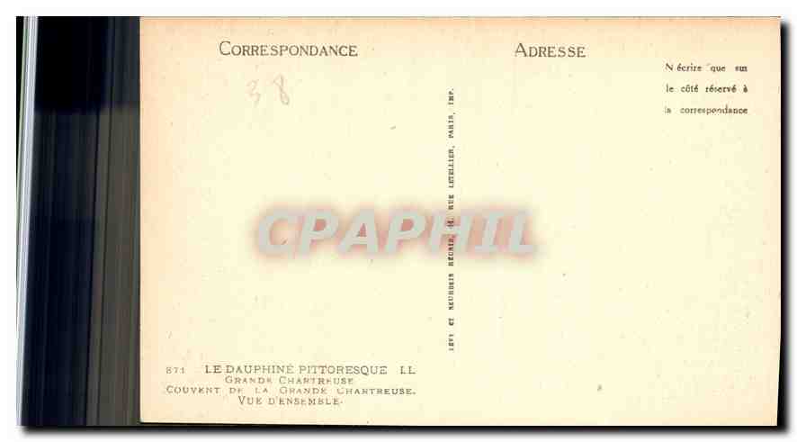 Grand Chaumont — Vue d'ensemble — Éditeur : N. Lefèvre et Cie, Paris — Rückseite
