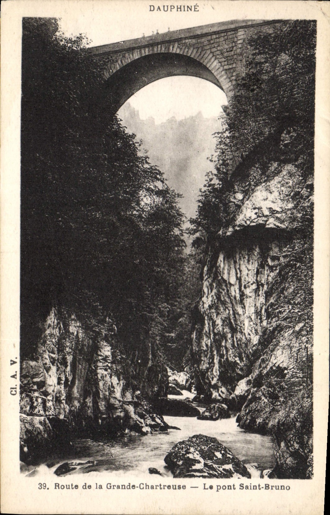 CPA Route de la Grande Chartreuse le Pont Saint Bruno 