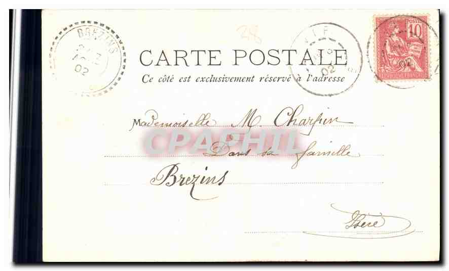 CPA Ligne de Grenoble a Gap Le Monestier de Clermont  — Verso