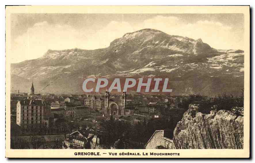 Grenoble — Vue générale. Le Moucherotte