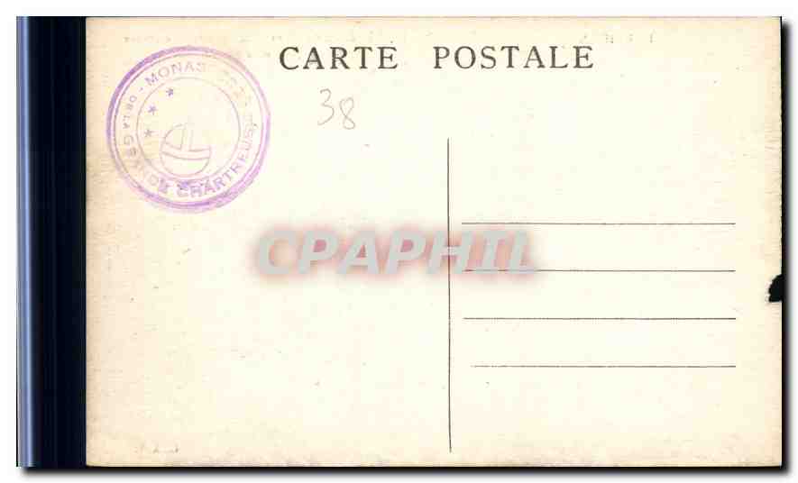 Entrée du Couvent de la Grande-Chartreuse — La Chapelle et le Grand Som — Cl.A.V. — Verso