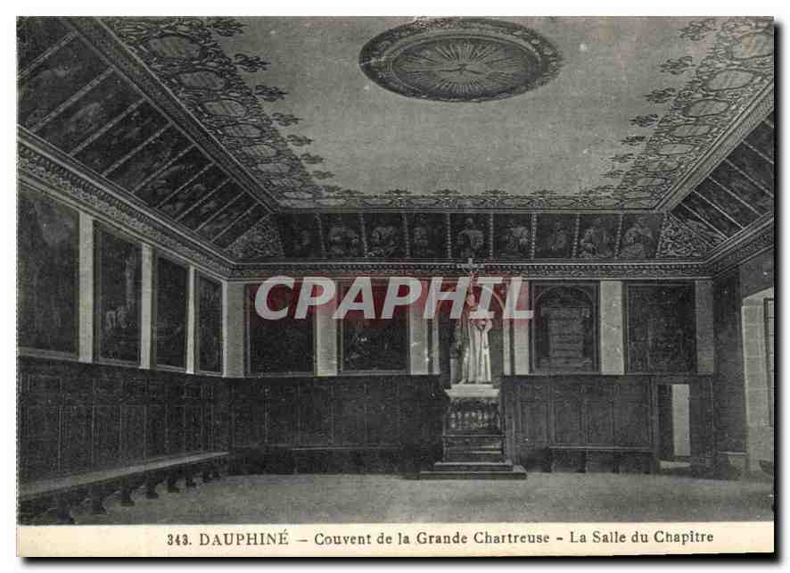 Dauphiné - Couvent de la Grande Chartreuse - La Salle du Chapitre