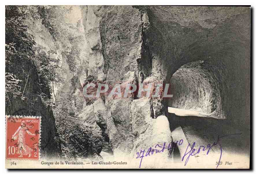 CPA Gorges de la Vernaison les Grands Goulets 