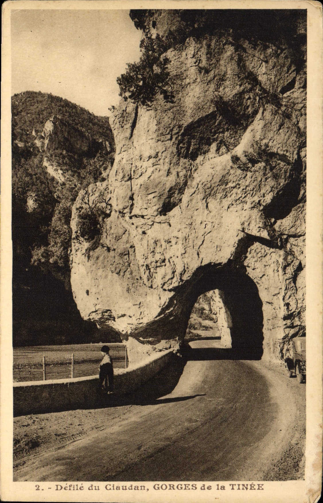 Défilé du Claudan — Gorges de la Tinée — Éditeur : Puyagages de la Route des Alpes de Mollaret