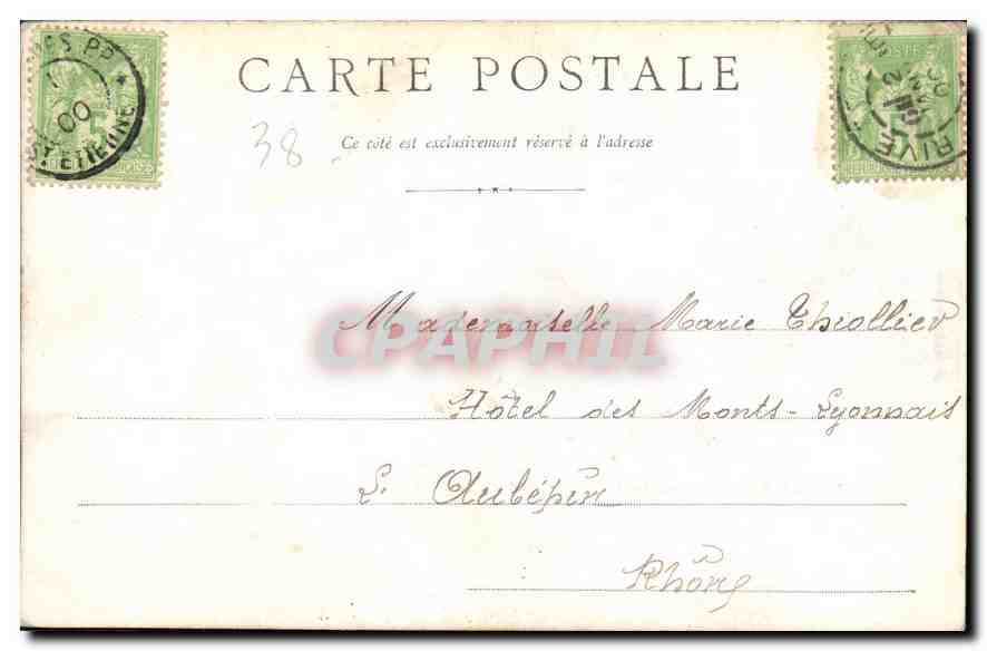 CPA Couvent de la Grande Chartreuse Entree principale (carte précurseur) — Rückseite