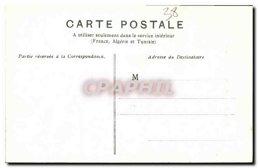 Chutes des Prises d'Eau — Sassenage, Dauphiné — E. Ch — Verso