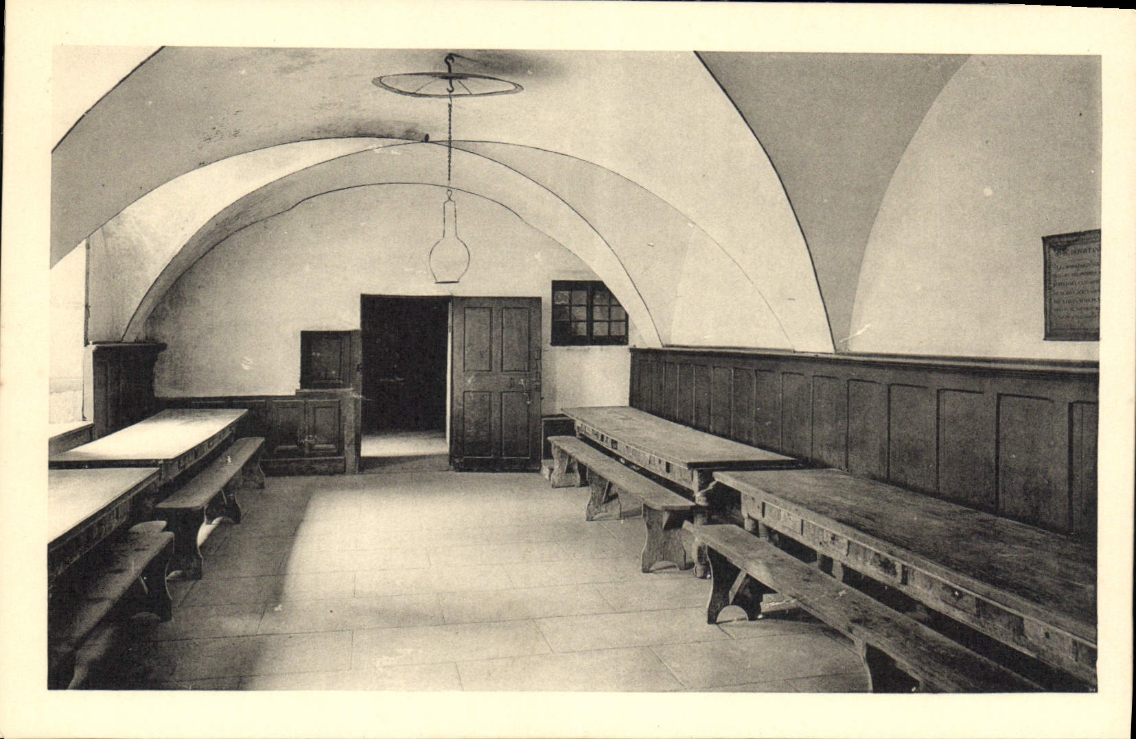 Monastère de la Grande Chartreuse — Réfectoire des domestiques — Édition des Monumenta Historiques, Paris
