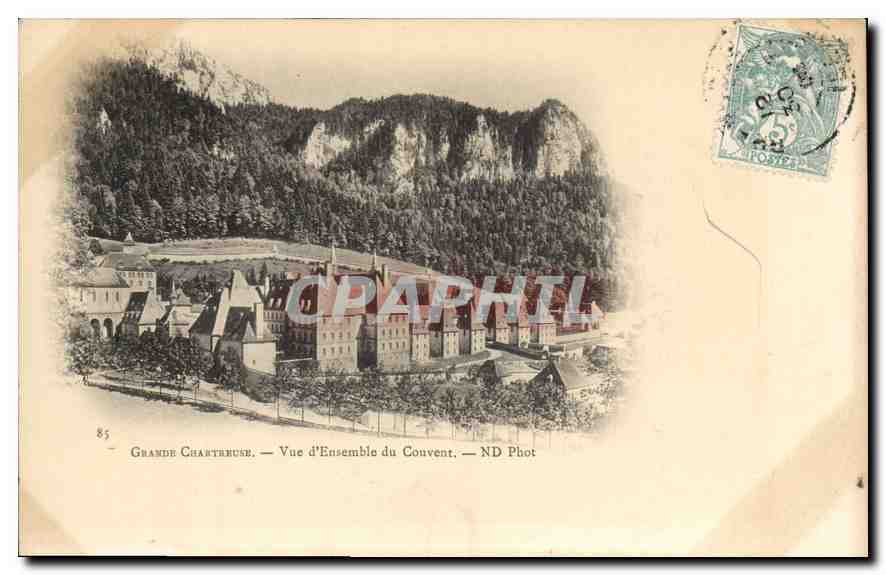 CPA Grande Chartreuse vue d'ensemble du Couvent (carte précurseur)
