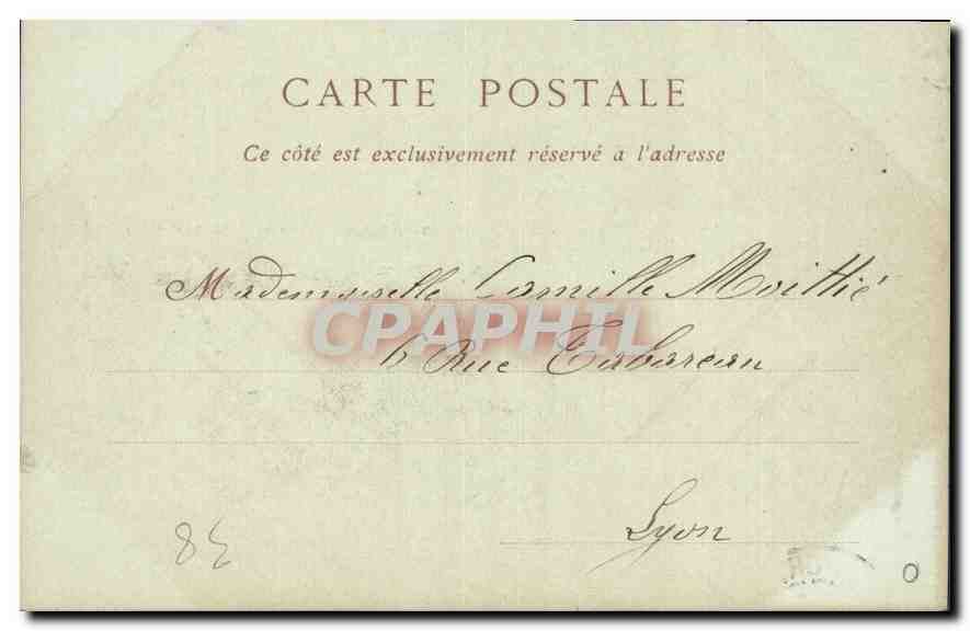 CPA Grande Chartreuse le Couvent et l'Hotellerie des Dames (carte précurseur) — Verso