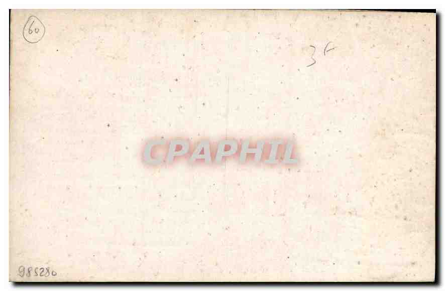 CPA Chateau de Beauvais Le Grand Portail  — Rückseite