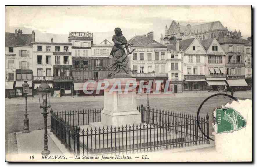 Beauvais — La Statue de Jeanne Hachette — LL.