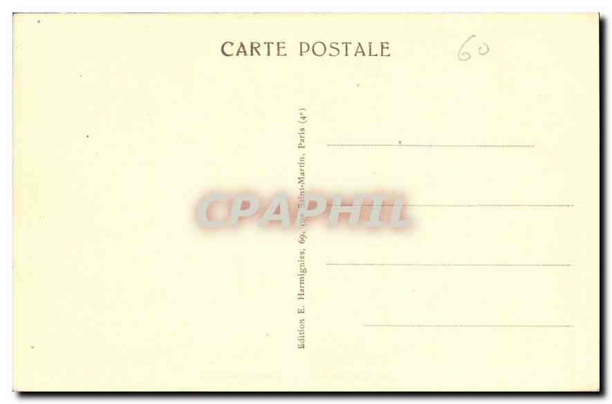 CPA Beauvais l'Hotel de Ville  — Verso