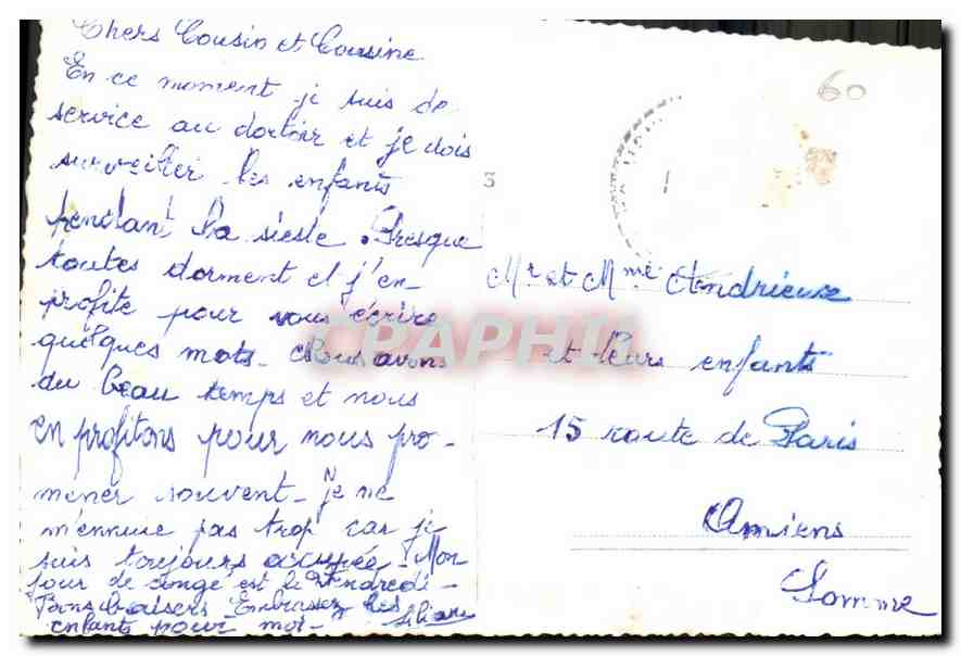 CPA Rieux Le Chateau  — Rückseite