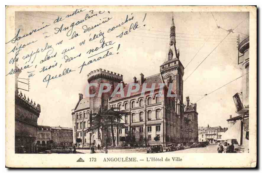 CPA Angouleme l'Hotel de Ville 