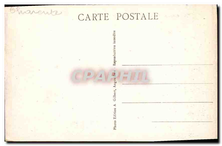 CPA Angouleme Hotel de Ville  — Rückseite