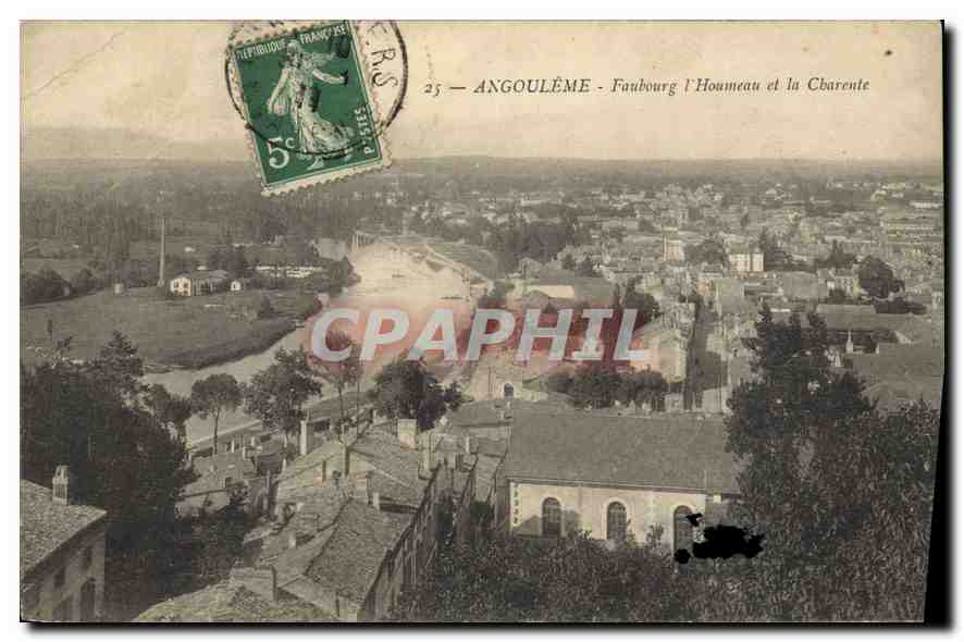 CPA Angouleme Faubourg l'Houmeau et la Charente 