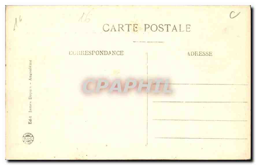 Angoulême pittoresque — vue du Boulevard Denfert-Rochereau — J.S.D. — n° 2390 — Rückseite