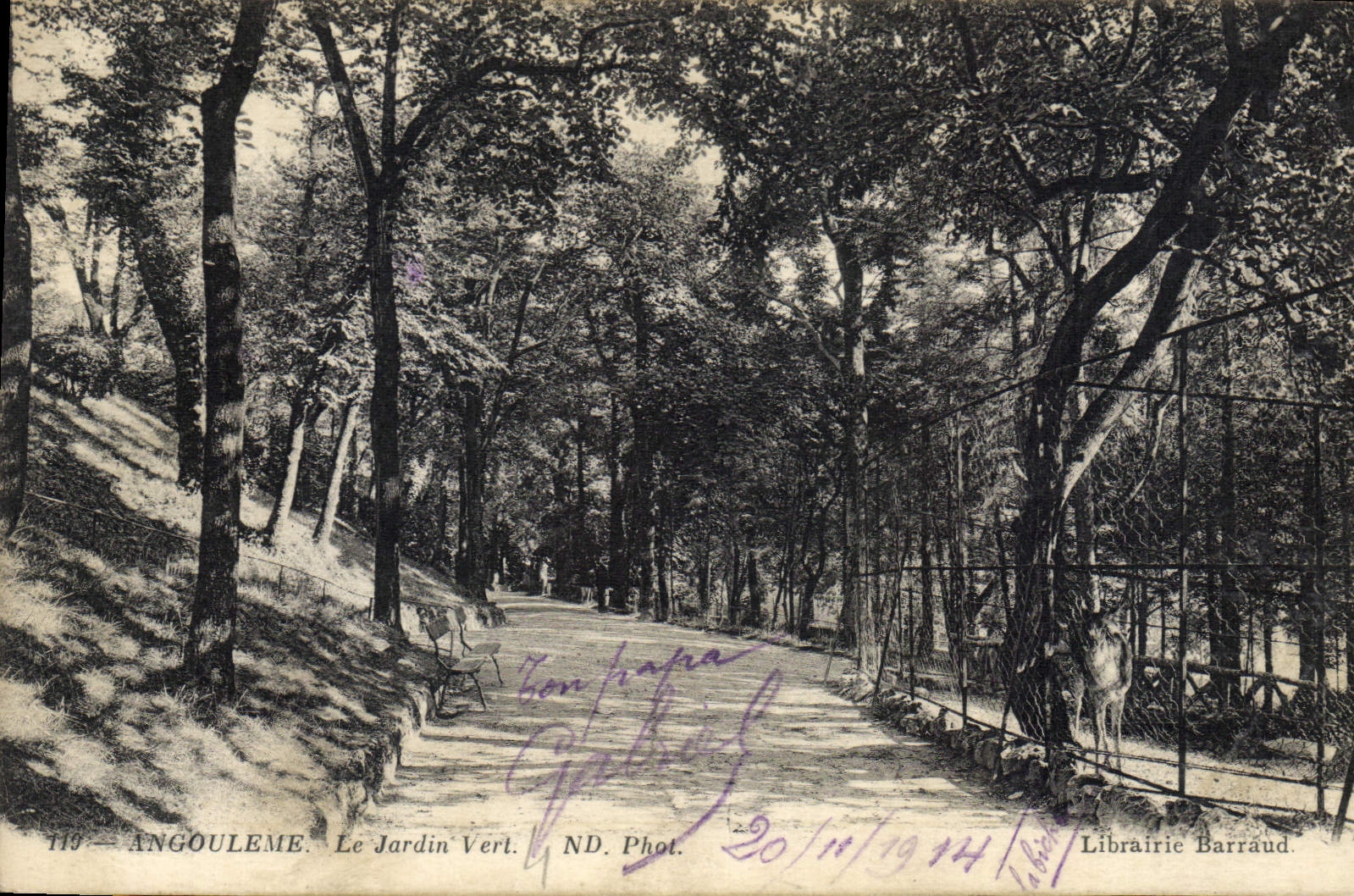 Angoulême — Le Jardin Vert — Librairie Barraud