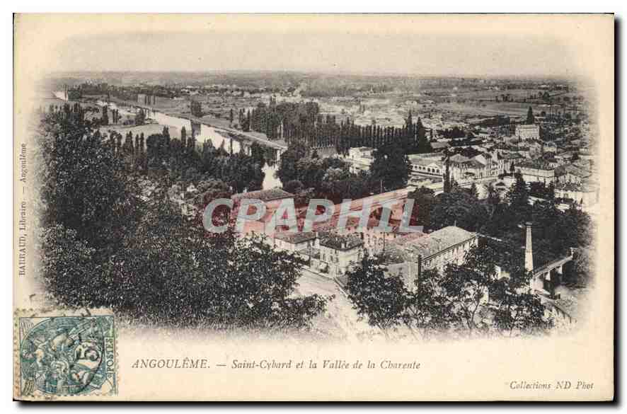 CPA Angouleme Saint Cybard et la Vallee de la Charente 