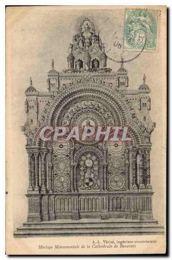 Monumentale Uhr der Kathedrale von Beauvais — A.-L. Vérité, Ingenieur-Bauer