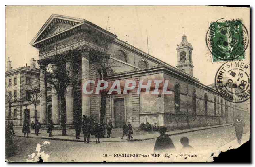 CPA Rochefort sur Mer Eglise St Louis 