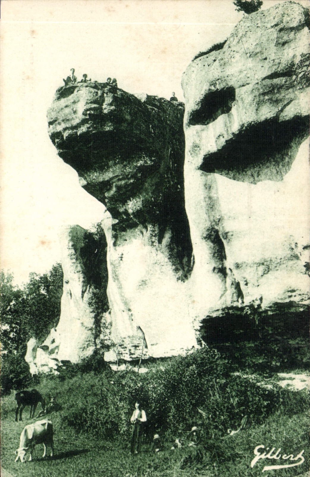 CPA Angouleme Les Rochers de Chamoulard 