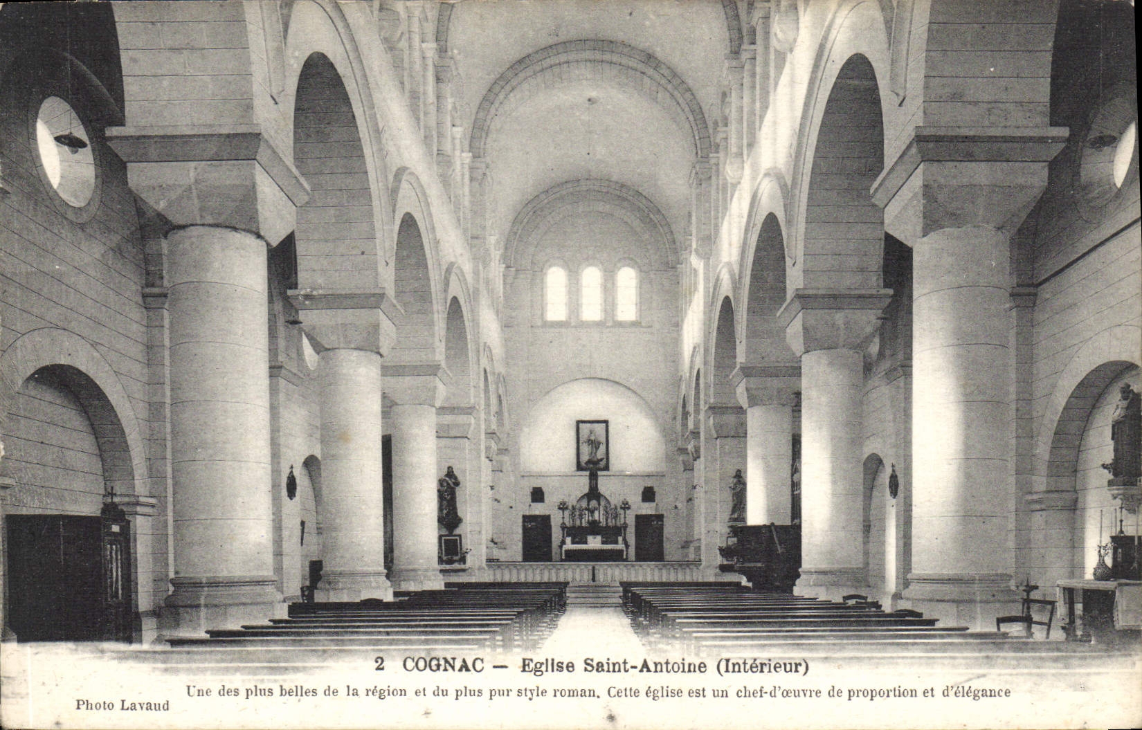 CPA Cognac Eglise Saint Antoine Interieur 