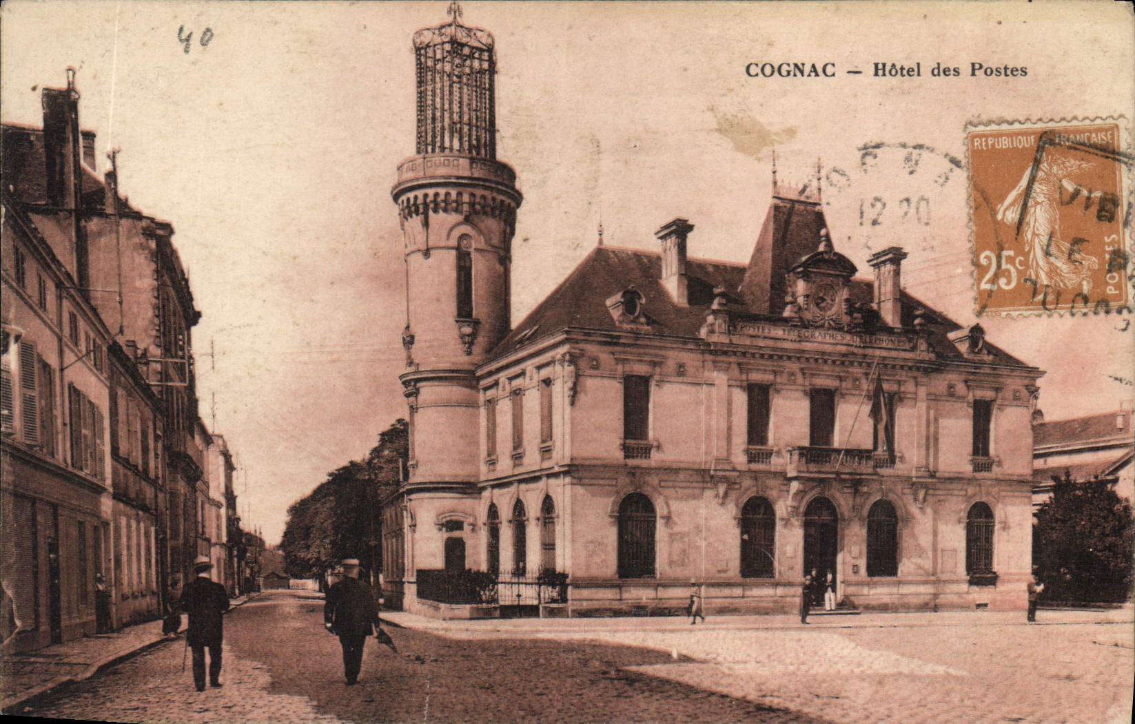 Cognac — Hôtel des Postes — Édition Héliotypie F.A.C. Cognac - Anverso