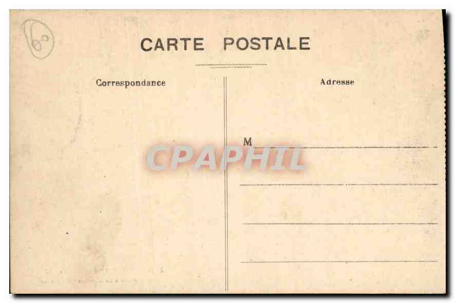 CPA Compiegne Le Chateau Chambre a coucher de l'Empereur  — Rückseite