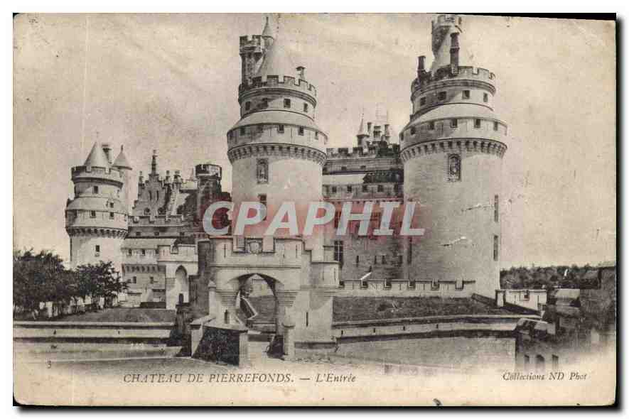 CPA Chateau de Pierrefonds l'Entree 