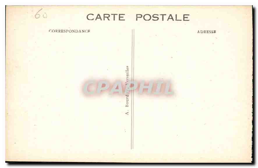 CPA Palais de Compiegne La Salle de Musique  — Rückseite