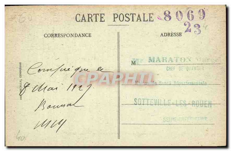 CPA Compiegne Interieur du Palais la Salle des Gardes  — Rückseite