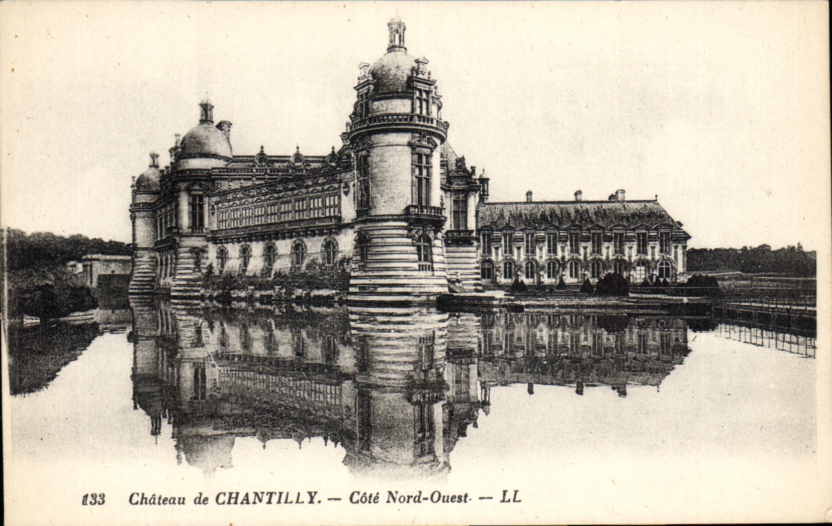CPA Chateau de Chantilly Cote Nord Ouest 