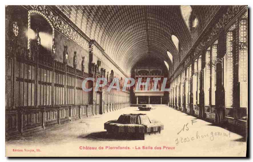 CPA Chateau de Pierrefonds la Salle des Preux 