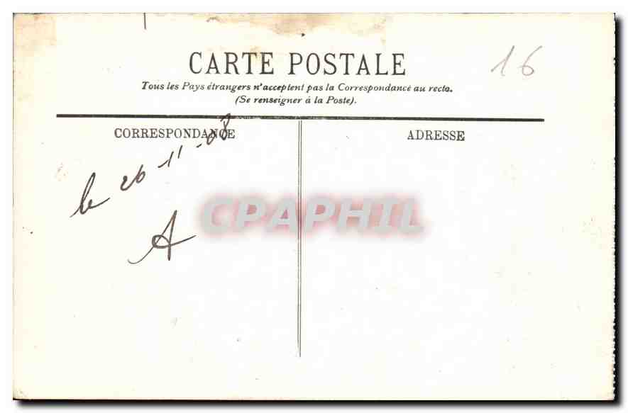 CPA Environs d'Angouleme Larochefoucauld le Chateau  — Verso