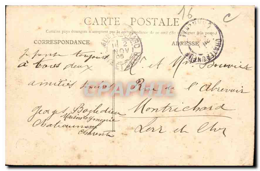 CPA Angouleme vue prise de Ma Campagne  — Rückseite