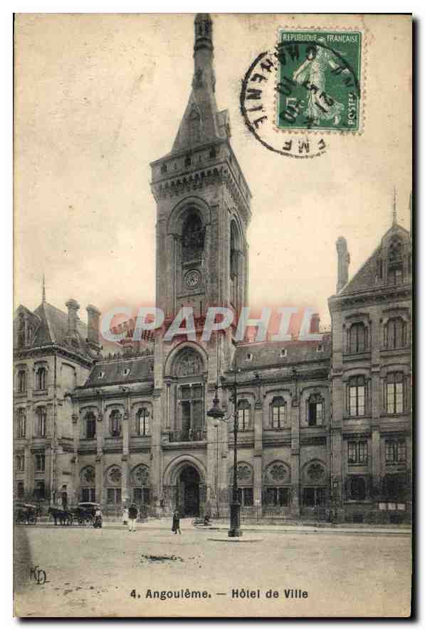 Angoulême — Hôtel de Ville — éditeur K.D. n°4
